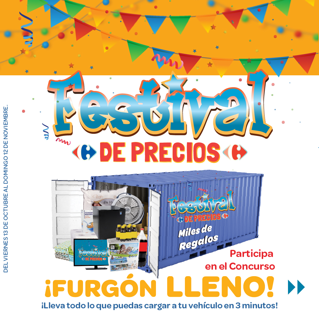 BASES DE LA PROMOCION  CONCURSO “FURGÓN LLENO DEL FESTIVAL DE PRECIOS CARREFOUR 2023”