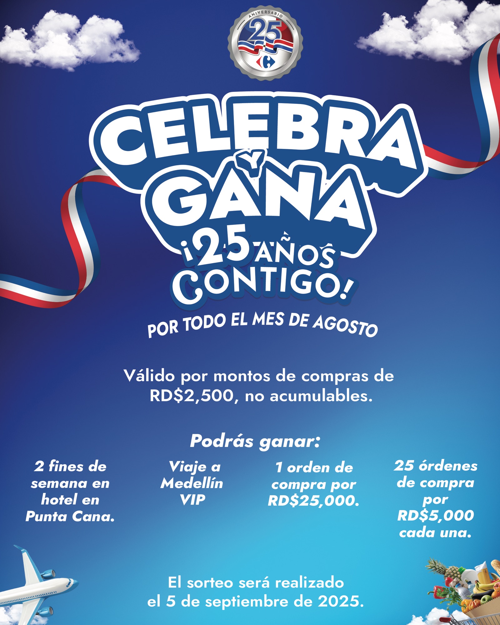 GANADORES CONCURSO CELEBRA Y GANA 25 AÑOS CONTIGO